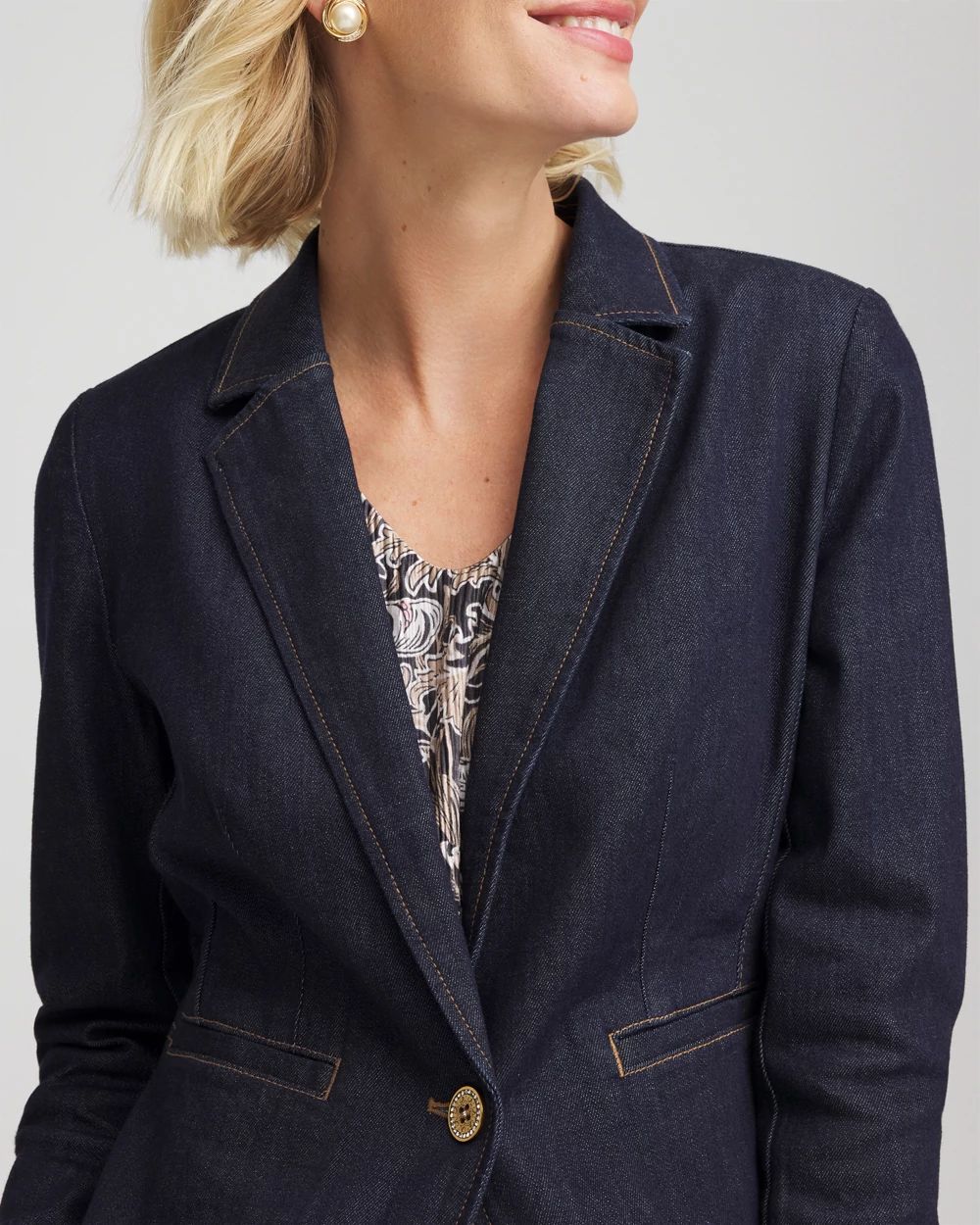 Denim Peplum Blazer | Chico's